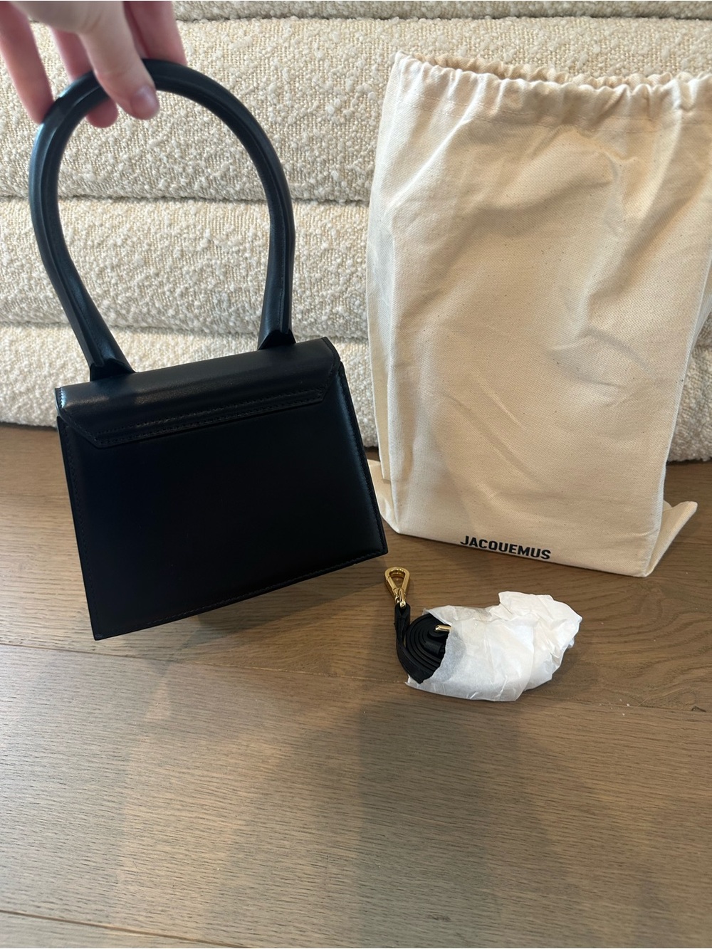 Jacquemus Black Le Chiquito Mini Bag with Branded Dust Bag - Picture 7 of 16